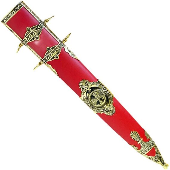 Spatha cavalerie romaine fourreau rouge
