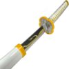 Katana en bois de Zenitsu Demon Slayer poignée recouverte tresse en coton