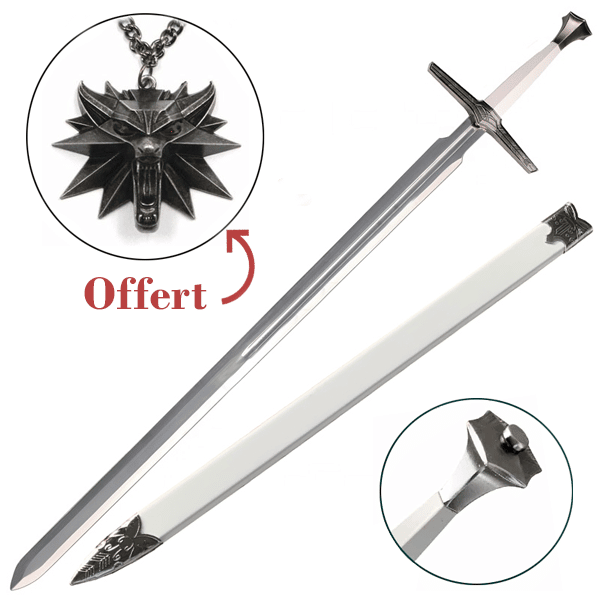 Epée argent Geralt de riv The Witcher