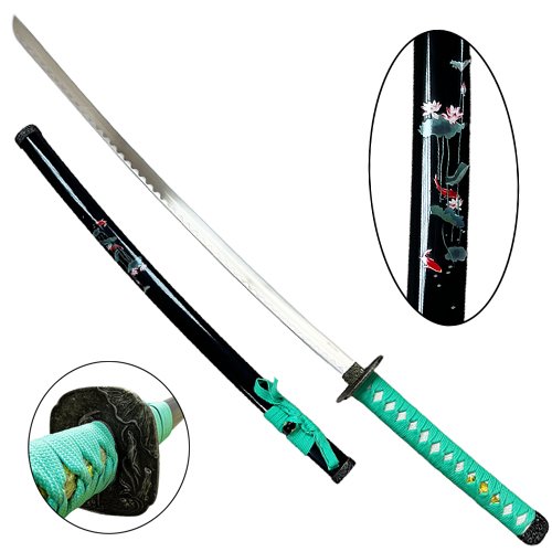 Katana déco fleur du Japon