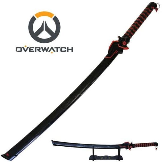 Overwatch - Katana de Genji Oni- Lame de dragon-avec support