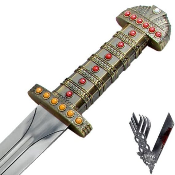 Réplique de l'épée de Ragnar Lothbrok dans Vikings+ poignée