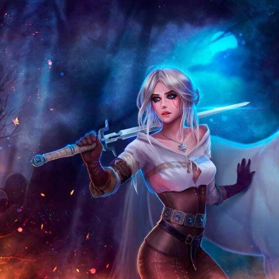 Epée Zireael de Ciri - The Witcher 3 - Lame découpée