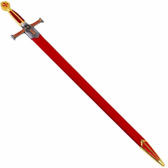 épée templier rouge