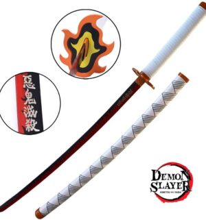Katana de Kyojuro Demon Slayer lame acier